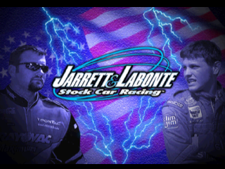 Jarrett & Labonte Stock Car Racing title screen for Playstation